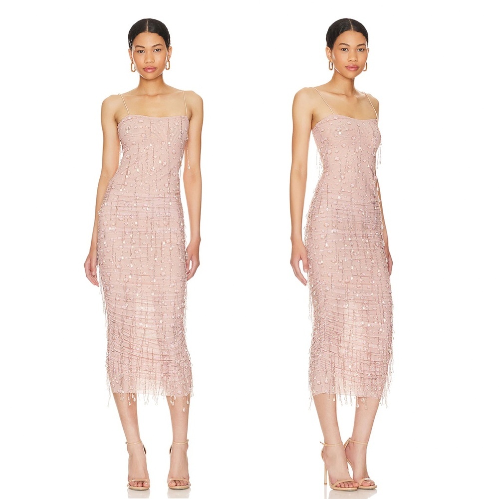 REVOLVE Pink Midi Dress
